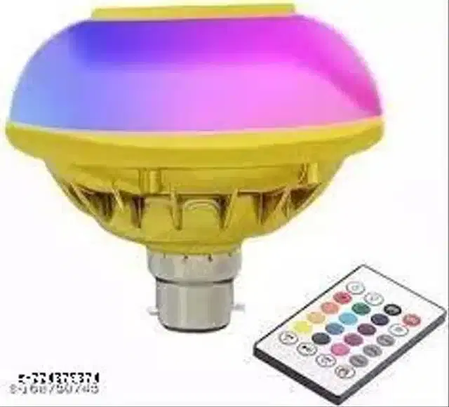 3 in 1 Bluetooth Speaker with 12 W LED Bulb & RGB Light, Multicolor