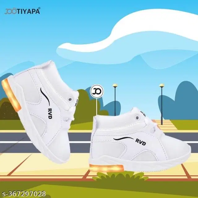 Boots for Boys (White, 3-3.5 Years)