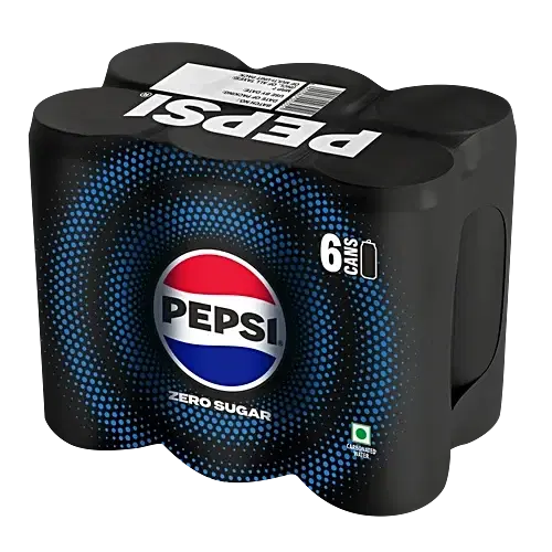 Pepsi Zero Sugar Soft Drink 300 ml (Pack Of 6)