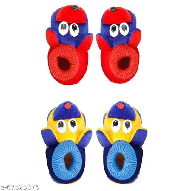Booties for Infants, Pack of 2 (Multicolor, 6-9 Months)
