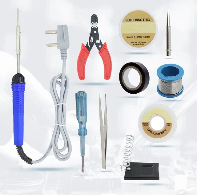 Atrocitus 10in1 Biggers 25W Soldering Iron Kit 25 W Simple, Flat, Pointed Tip