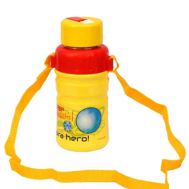 Insulated Stainless Steel Kids Sipper Water Bottle Steel Safe, Yellow, 400 ml, J-140