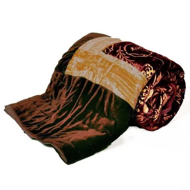 Double Bed Blanket, Multicolor, 90X90 Inch, Pack Of 1, Mo-035