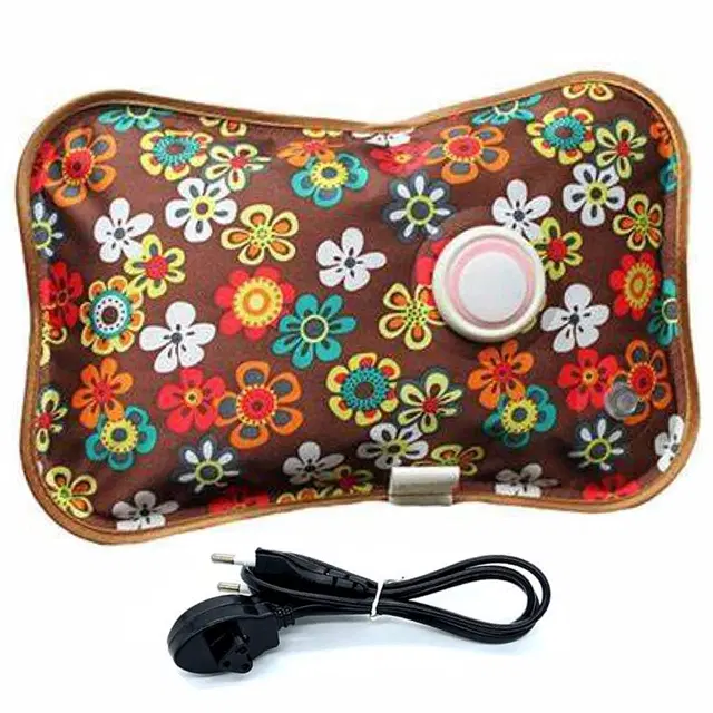 Electric Hot Water Bag for Body Pain Relief, Multicolor, 1 L