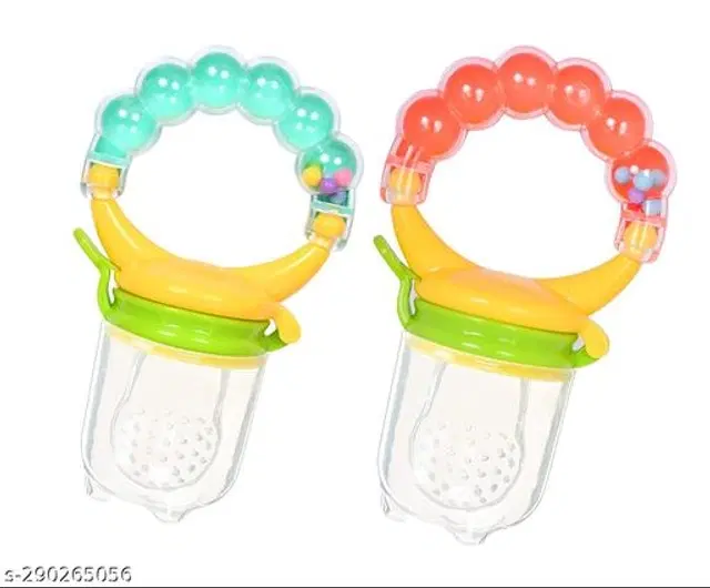 Silicone Fruit Nibbler for Baby, Multicolor, Pack of 2