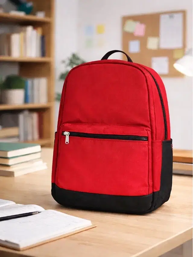 Multipurpose Red School & College Backpack for Boys & Girls