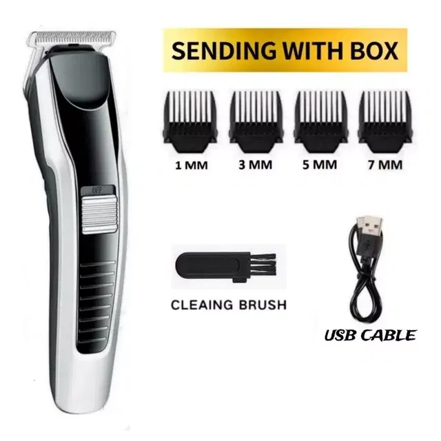 Premium Professional AT-538 Rechargeable Trimmer for Men & Women, Multicolor, Set of 2