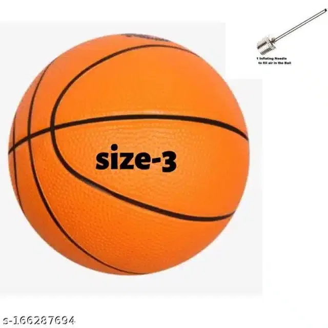 Rubber Basketball, Size 3, Multicolor