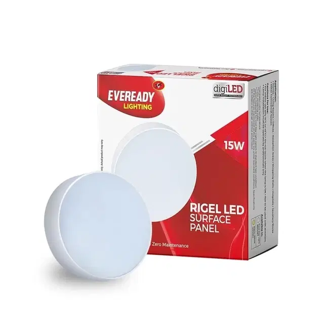 Eveready LED Rigel Surface Panel 15W, Round, White