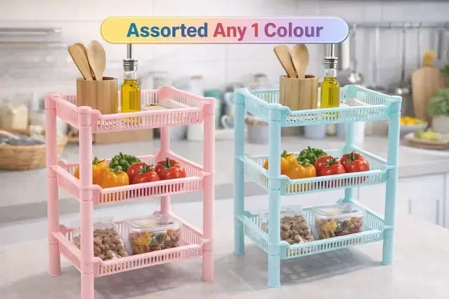 3 Layer Multipurpose Storage Rack Assorted Any 1 Colour
