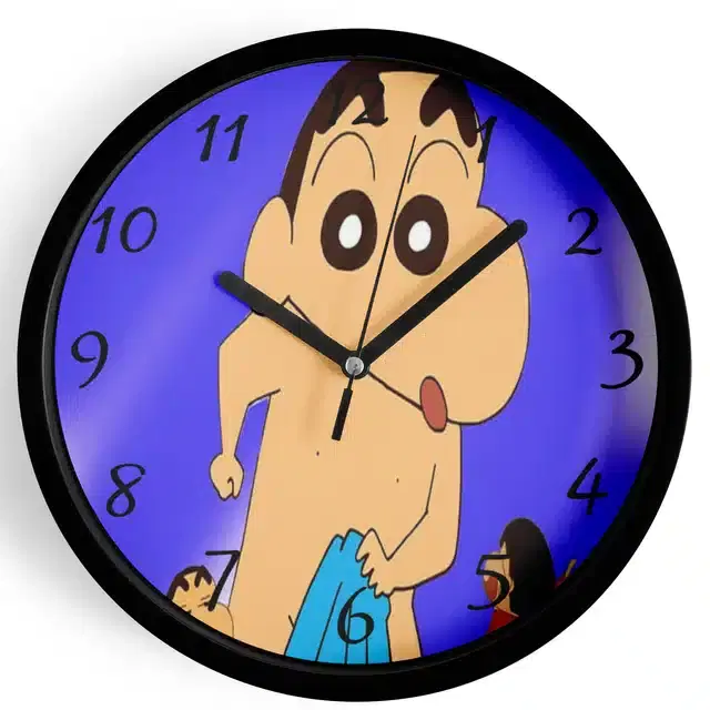 Shinchan Analog Wall Clock, Multicolor, 7 Inches
