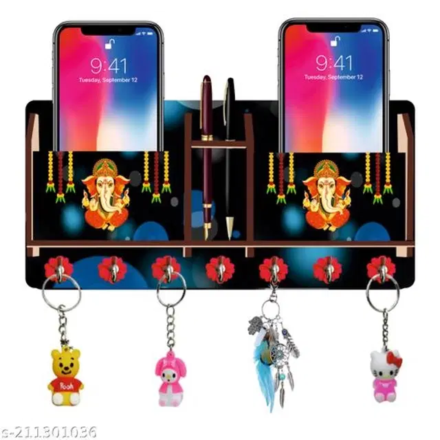 Wooden Key Holder, Multicolor