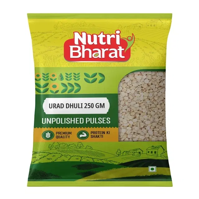 Nutri Bharat Unpolished Urad Dhuli (Split) 250 g