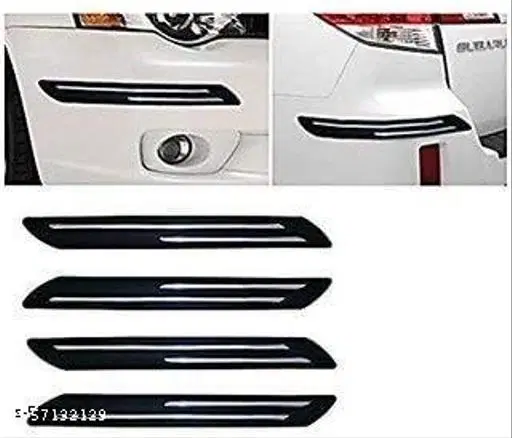 Rubber Car Bumper Protector, Multicolor, Pack of 4