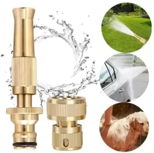 Solid Brass Nozzle, Gold