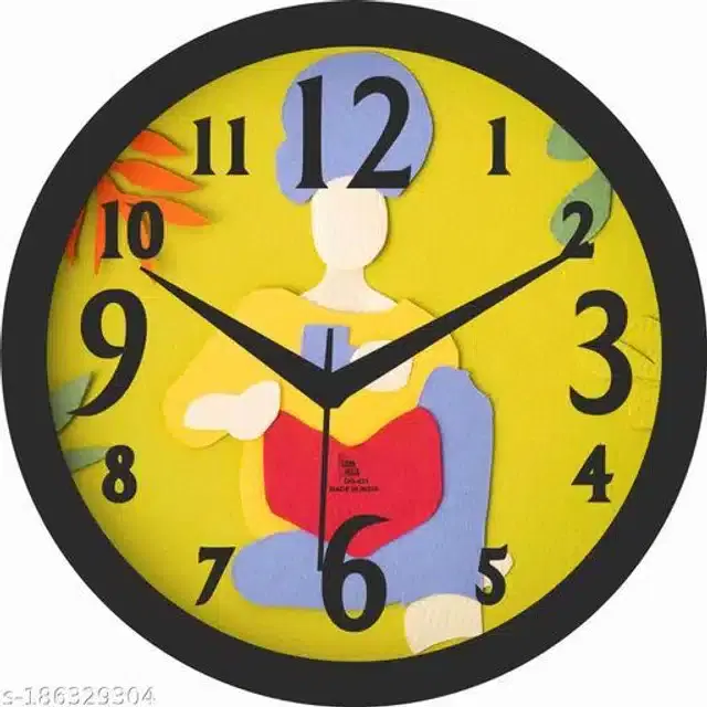 Designer Analog Wall Clock, Multicolor