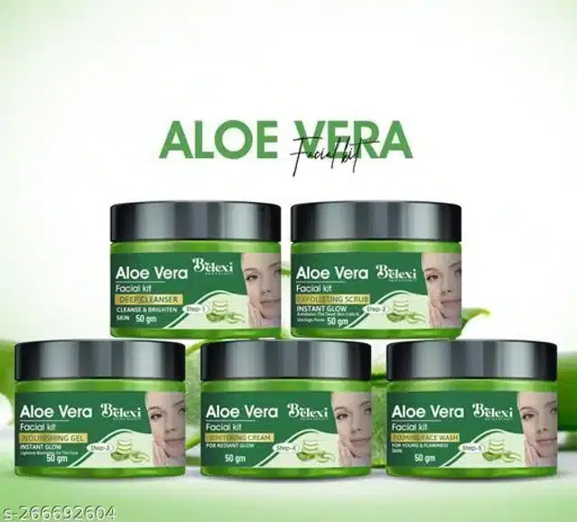 Belexi Aloe Vera Facial Kit, 50 g, Set of 5