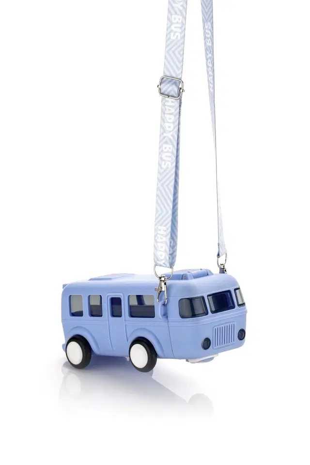 Plastic Bus Shape Sipper Bottle for Kids, Multicolor (1000 ml)