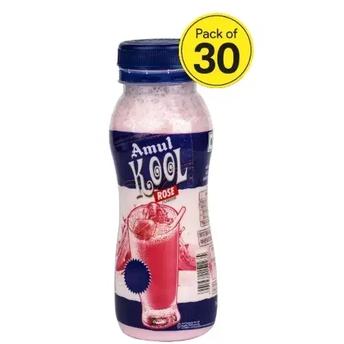 Amul Kool Rose Flavoured Milk 30X180 ml (Pack of 30)