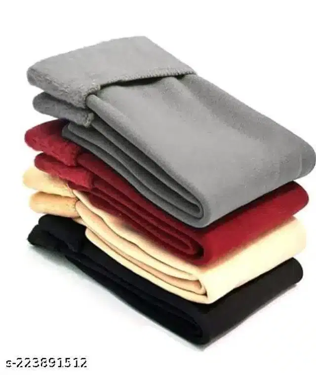 Velvet Socks for Unisex, Pack of 4 (Multicolor)