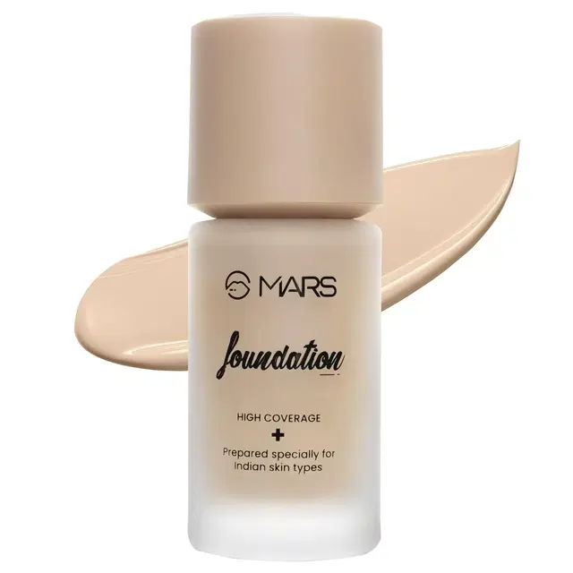 Mars SPF50 PA++++ High Coverage Liquid Foundation (40ml) (Shade-05)