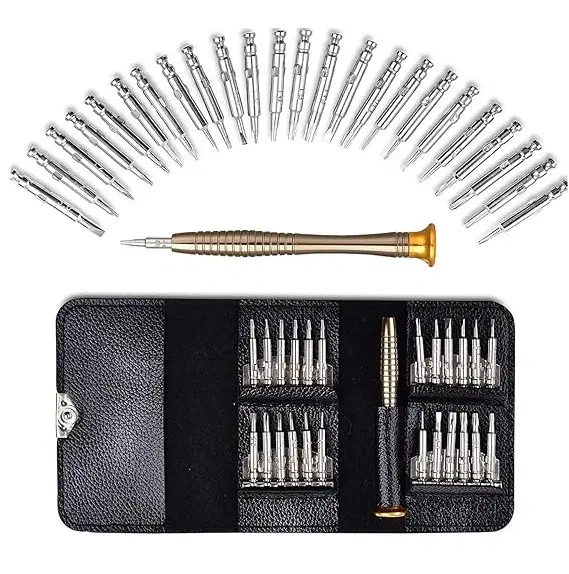 Stainless Steel 25 in 1 Screwdriver Tool Kit, Multicolor, Set of 1
