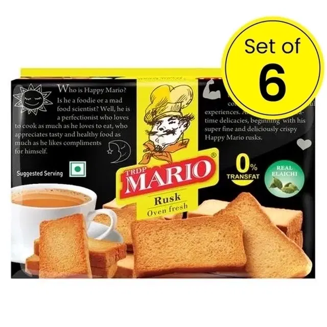 Mario Rusk 3X60 g (Set of 6)