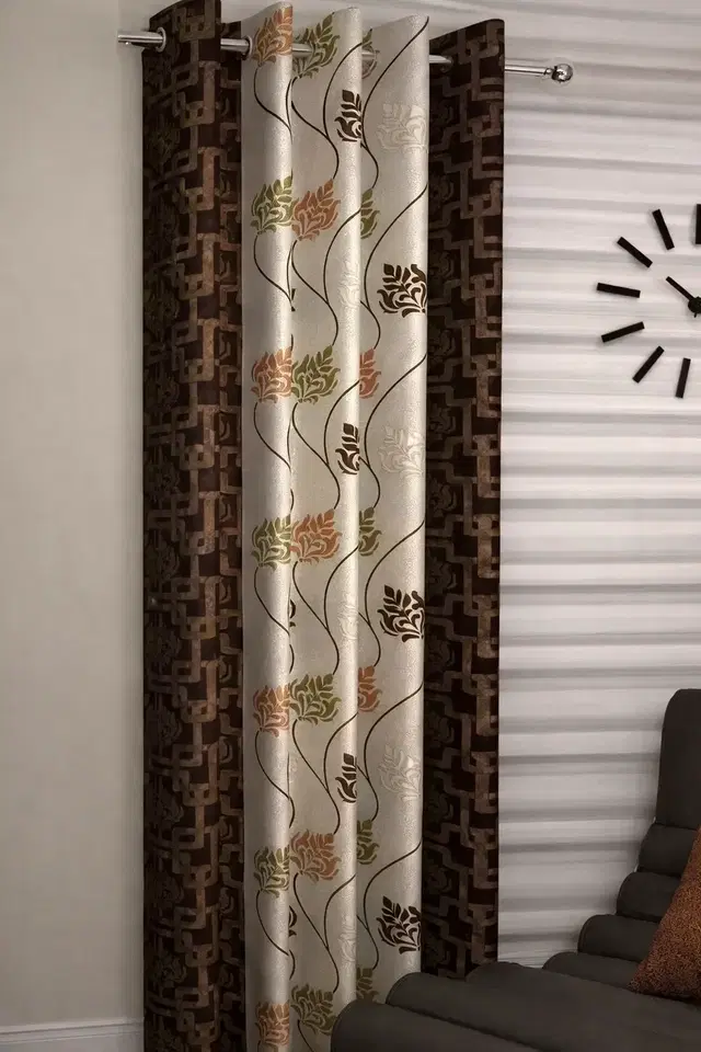 Alaqsa Door Floral Printed Door Curtain 7ft