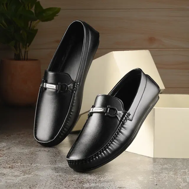Loafers for Men (Black, 7)