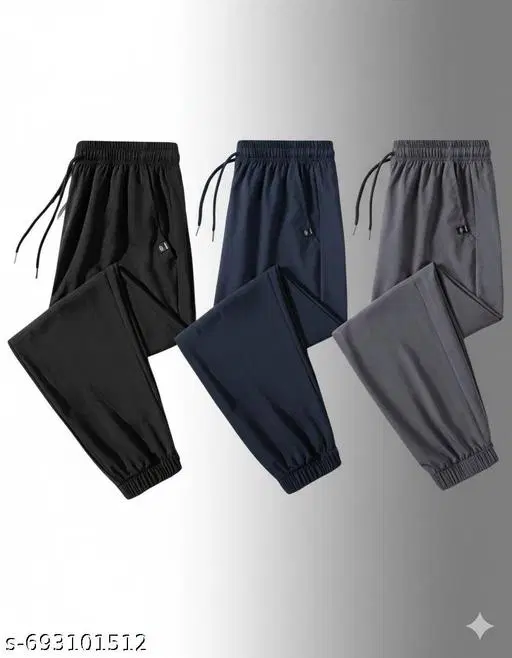 Cotton Pants for Men, Multicolour, Pack of 3 (28)