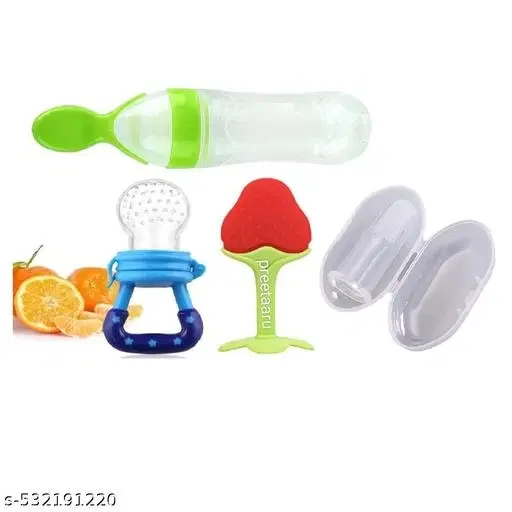 Soft Silicone Spoon Feeding Bottle, Fruit Nibbler,Fruit Teether
