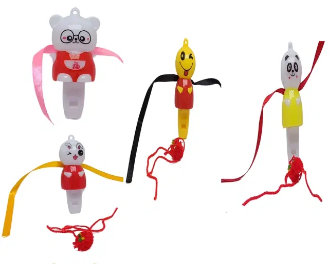 Synthetic Rakhi for Kids (Multicolor, Pack of 5)