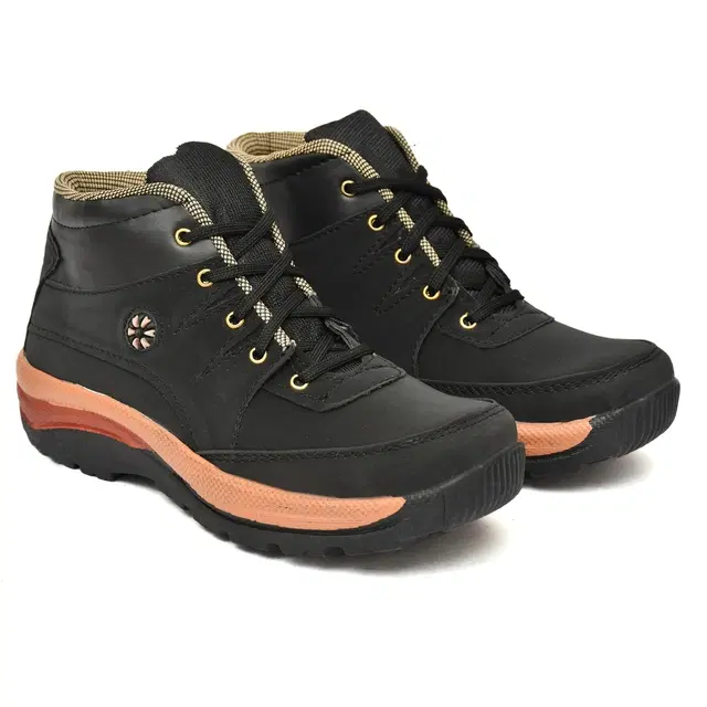 Boots for Men (Black, 6)