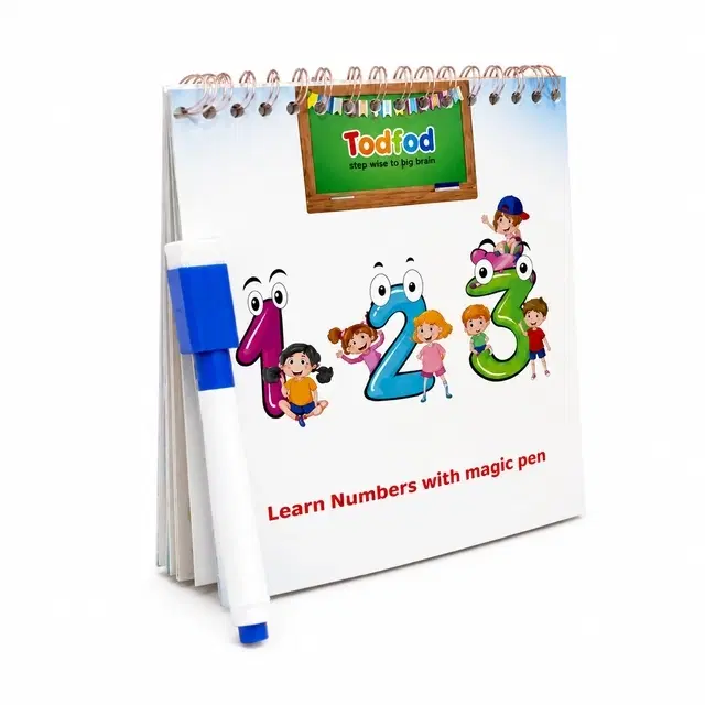 TodFod Number Tracing Book With Erasable Pen