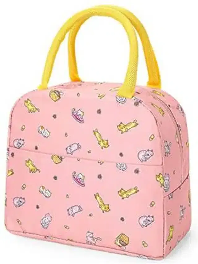 Polyester Printed Lunch Bags, Multicolor