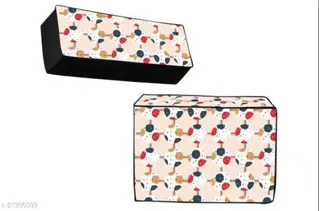 Split 1.5 Ton AC Cover for Indoor & Outdoor Unit, Multicolor, Set of 1