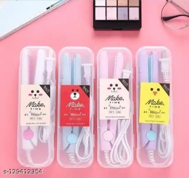 Mini Hair Straightner, Assorted, Pack of 1