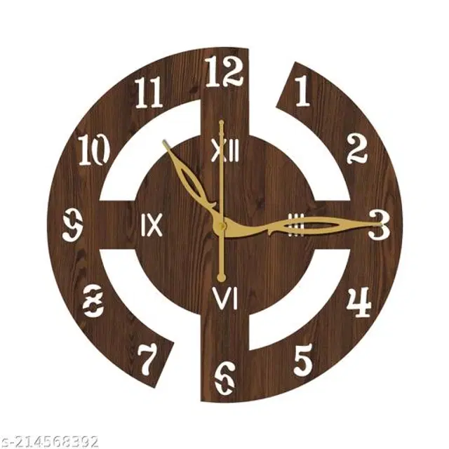Wooden Wall Clock, Brown