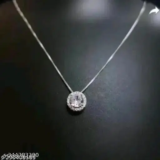 White Necklace for Women (Free Size)