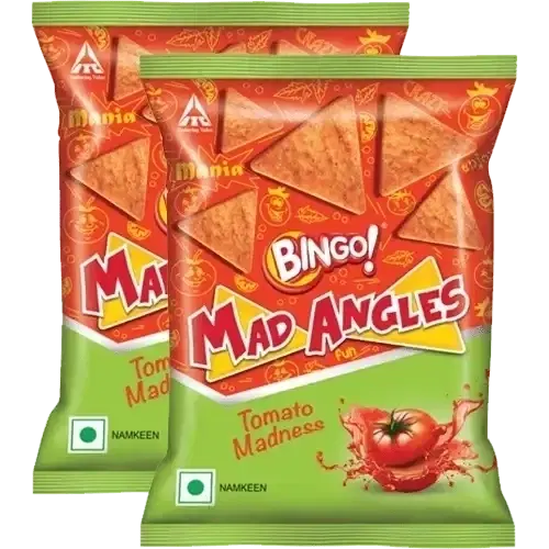 Bingo Mad Angles Tomato Madnes Namkeen 2X60 g (Set Of 2)