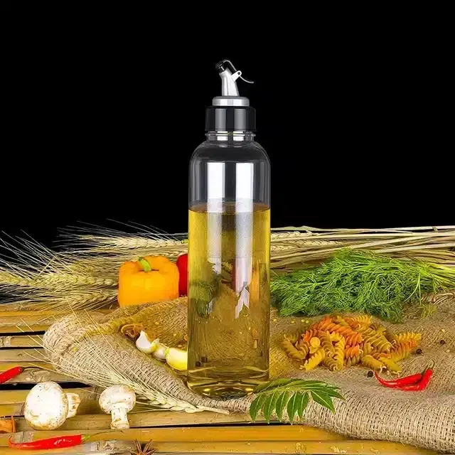 Redsky Oil Dispenser Plastic Transparent Bottle, 1000 ml For Kitchen