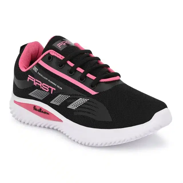 Sports Shoe for Women & Girls (Black, 4)