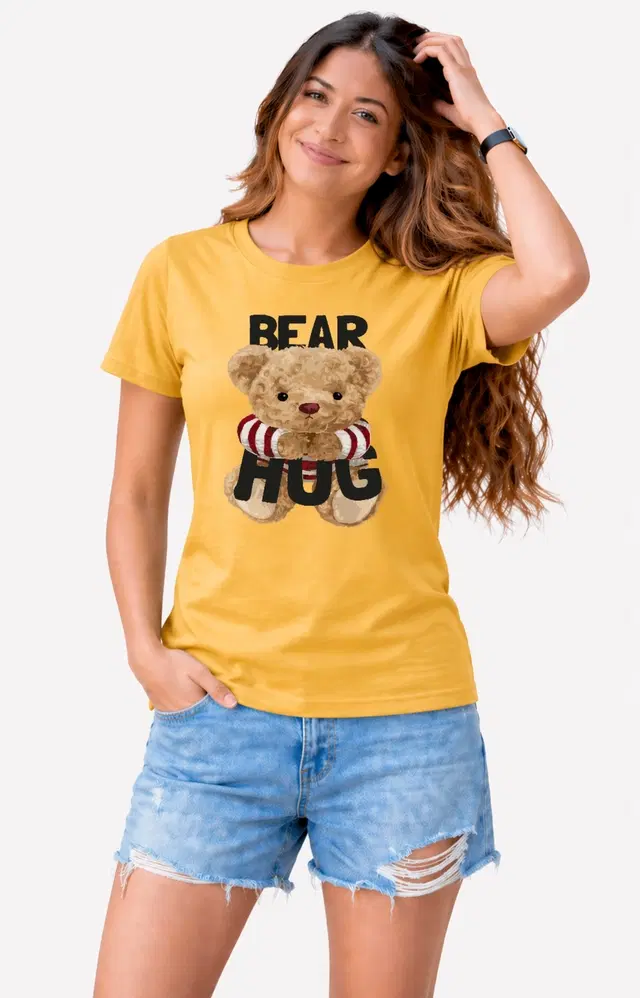 Everyday Tshirts for Women (Mustard, S)