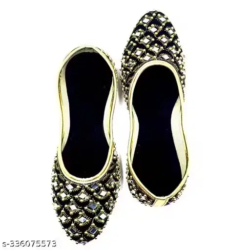 Jaipuri Jutti for Women, Black (4)