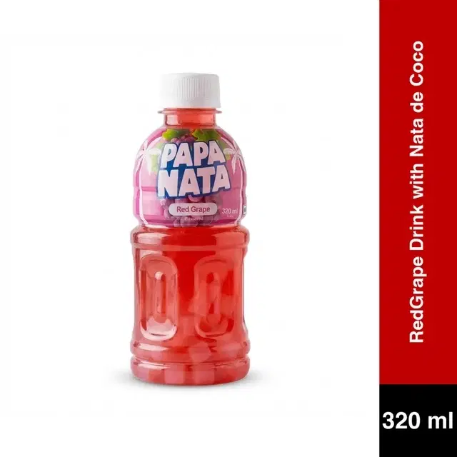 PapaNata RedGrape Drink With Nata De Coco 320 ml
