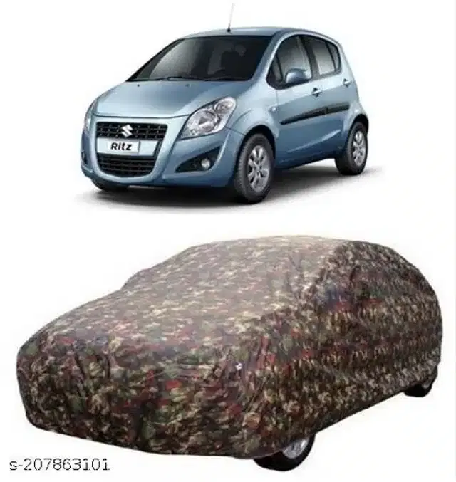 Taffeta Waterproof Car Cover for Maruti Suzuki Ritz, Multicolor