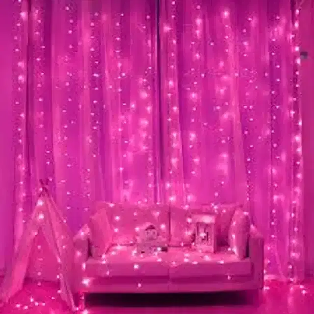 LED String Lights, Pink, 15 m