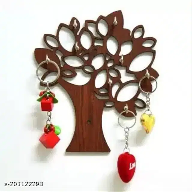 Wooden Key Holder, Brown