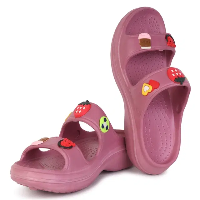 Sliders for Women (Pink, 6)