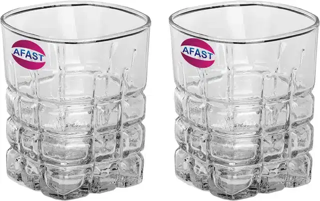 Fancy Water & Wine Glass, 200 ml, Pack of 2